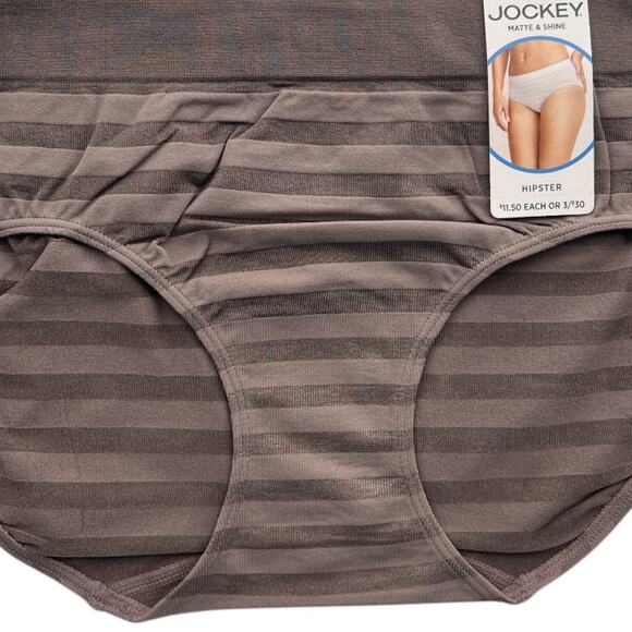 Lot 6 Jockey Brown Matte & Shine Seamsfree Hipster, US8 - Picture 3 of 5